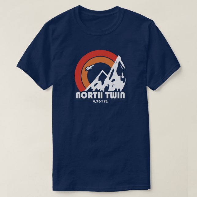 Camiseta North Twin New Hampshire Sun Eagle (Diseño del anverso)