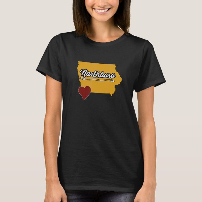 Camiseta NORTHBORO IOWA IA USA Cute Souvenir Merch US City (Anverso)