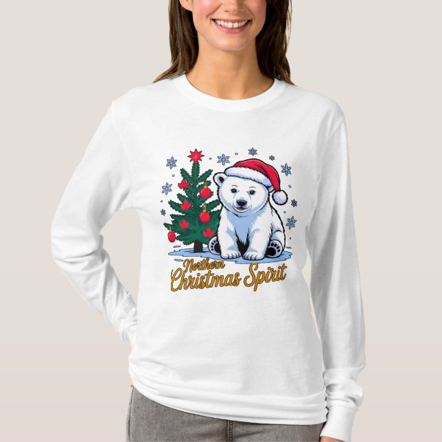 Camiseta Northern Christmas Spirit & Canadian Christmas (Anverso)
