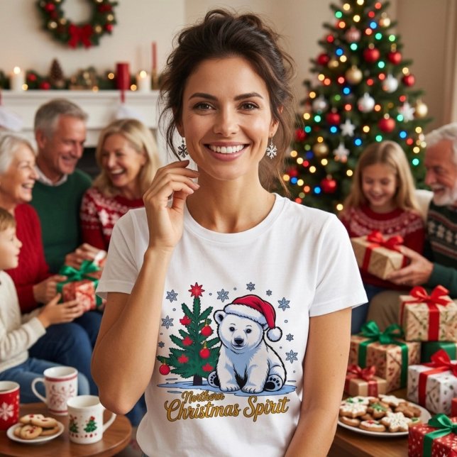 Camiseta Northern Christmas Spirit & Canadian Christmas (Subido por el creador)