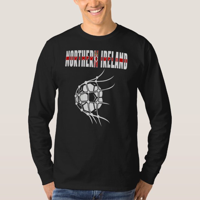 Camiseta Northern Ireland Soccer Ball In Net Northern Irish (Anverso)