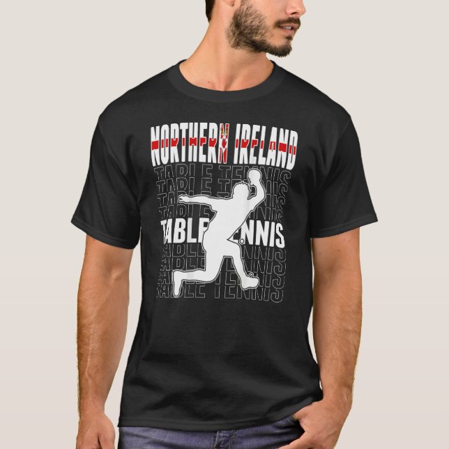 Camiseta Northern Ireland Table Tennis Fans Northern Irish  (Anverso)
