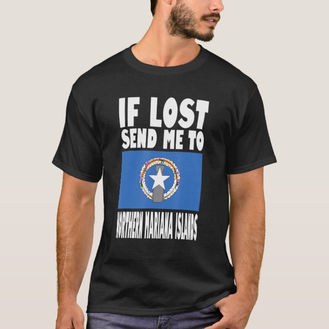 Camiseta Northern Mariana Islands Flag Design  If lost send (Anverso)