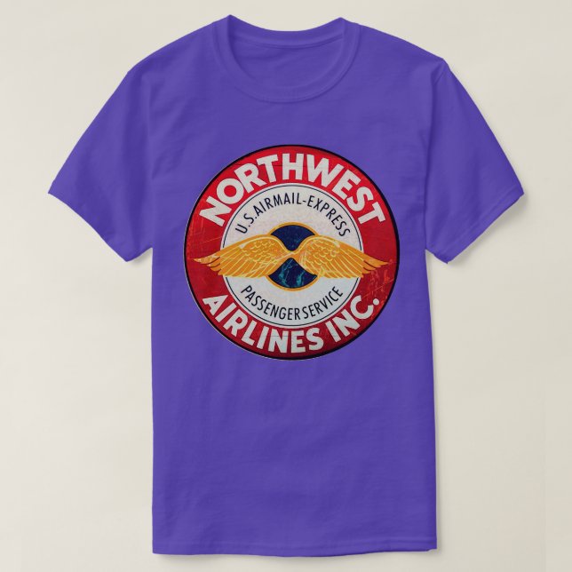 Camiseta Northwest Airlines (Diseño del anverso)