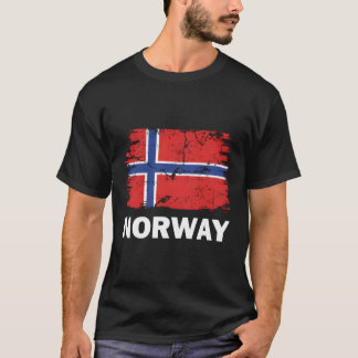 Camiseta Noruega Apoyo al orgullo de la bandera noruega
