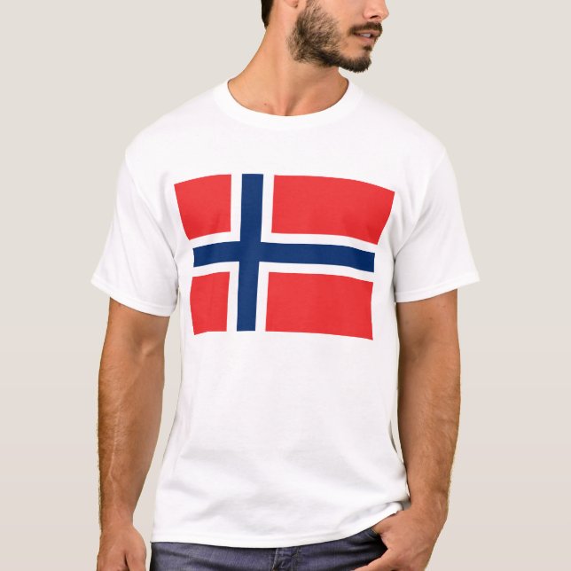 Camiseta Noruega, bandera (Anverso)