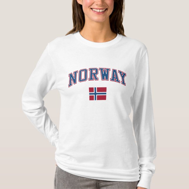 Camiseta Noruega + Bandera (Anverso)