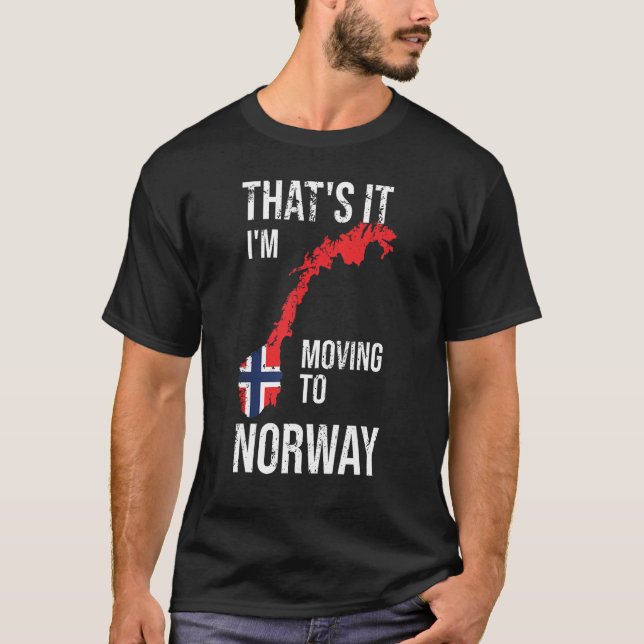 Camiseta Noruega Bandera Escandinavia Funny Noruega (Anverso)