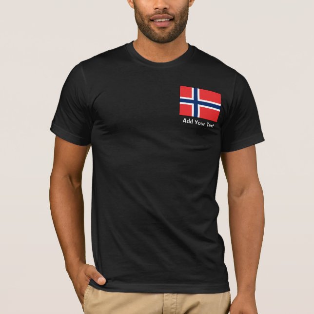 Camiseta Noruega - bandera noruega (Anverso)