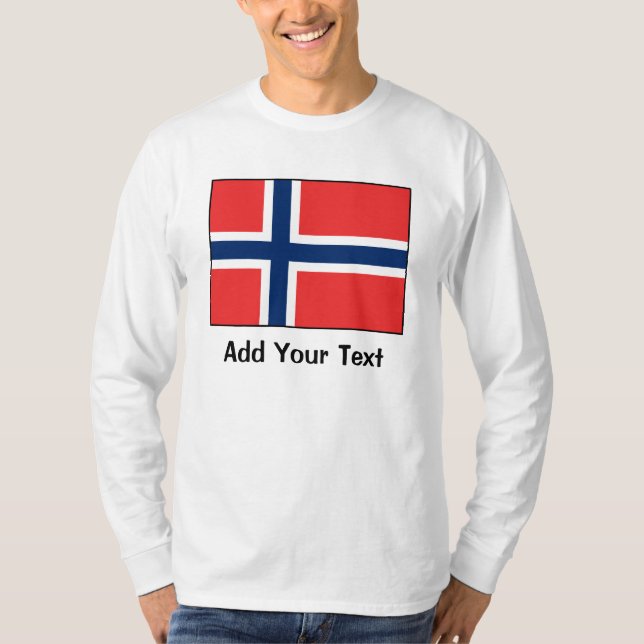Camiseta Noruega - bandera noruega (Anverso)