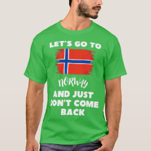 Camiseta Noruega Bandera Noruega Funny Noruega
