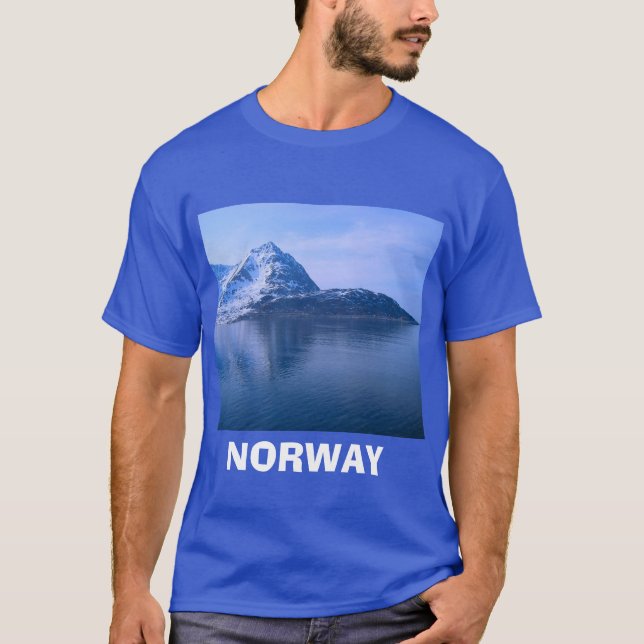 Camiseta Noruega, boca de un fijord (Anverso)