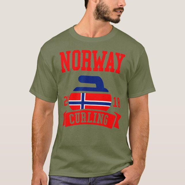 Camiseta Noruega Curling 2018 Noruega (Anverso)