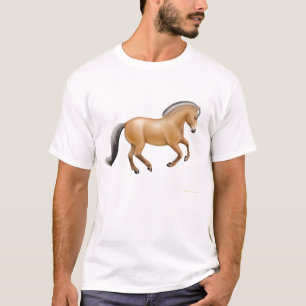 Camiseta noruega del caballo del fiordo