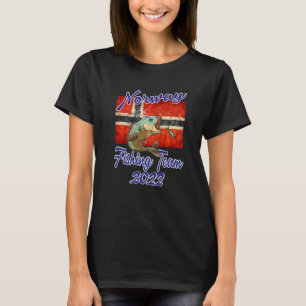 Camiseta Noruega Equipo de Pesca 2022 Escandinavia Noruega