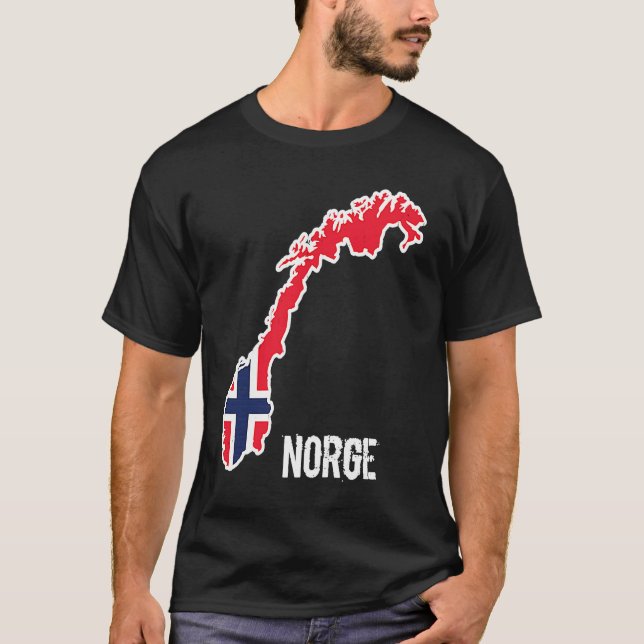 Camiseta Noruega Escandinavia Bandera Noruega Europa (Anverso)
