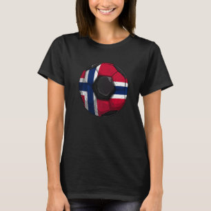 Camiseta Noruega Fútbol Bandera de Noruega Chicos Hombres N