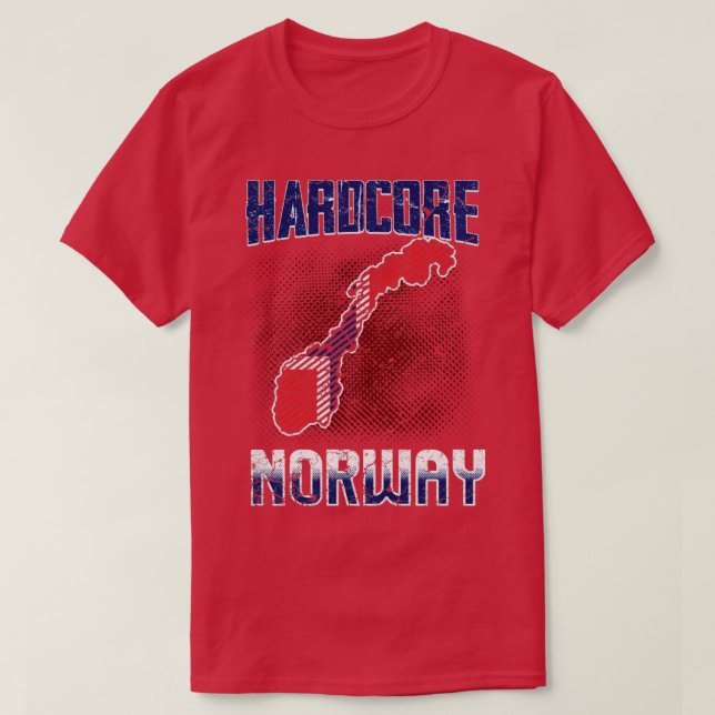 Camiseta Noruega hardcore (Diseño del anverso)