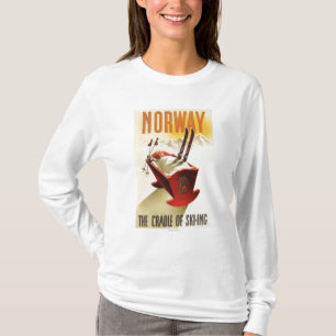 Camiseta Noruega - la cuna del esquí