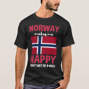 Camiseta Noruega me hace feliz no tanto
