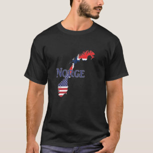 Camiseta Noruega Norge Ancestry Expatriado Reun Familiar