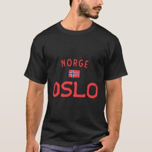 Camiseta Noruega Norge De Oslo Con Pabellón Noruego