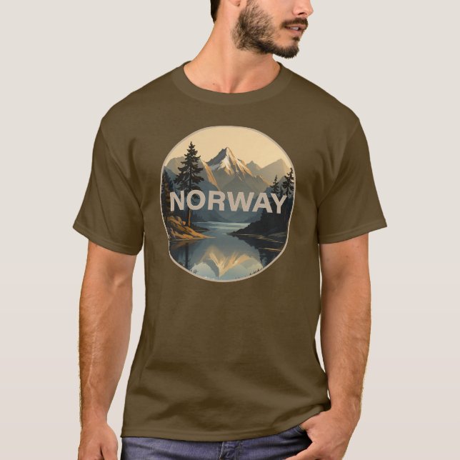 Camiseta Noruega Norge Escandinavia Europa (Anverso)