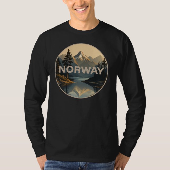 Camiseta Noruega Norge Escandinavia Europa (Anverso)