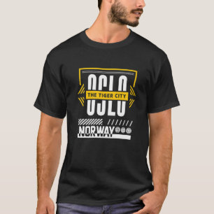 Camiseta Noruega Noruego Noruega Oslo Travel Urban Sc