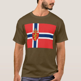 Camiseta Noruega, pabellón noruego, con escudo de armas/Ode