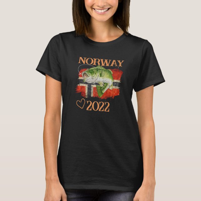 Camiseta Noruega Pesca 2022 Escandinavia Noruega Norge Norw (Anverso)