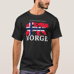 Camiseta Noruega practica senderismo en las montañas Natura