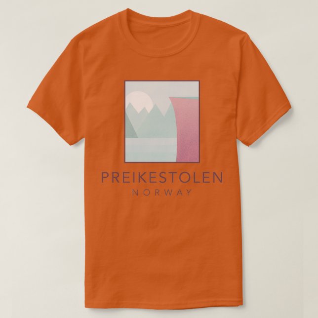 Camiseta Noruega preikestolen (Diseño del anverso)