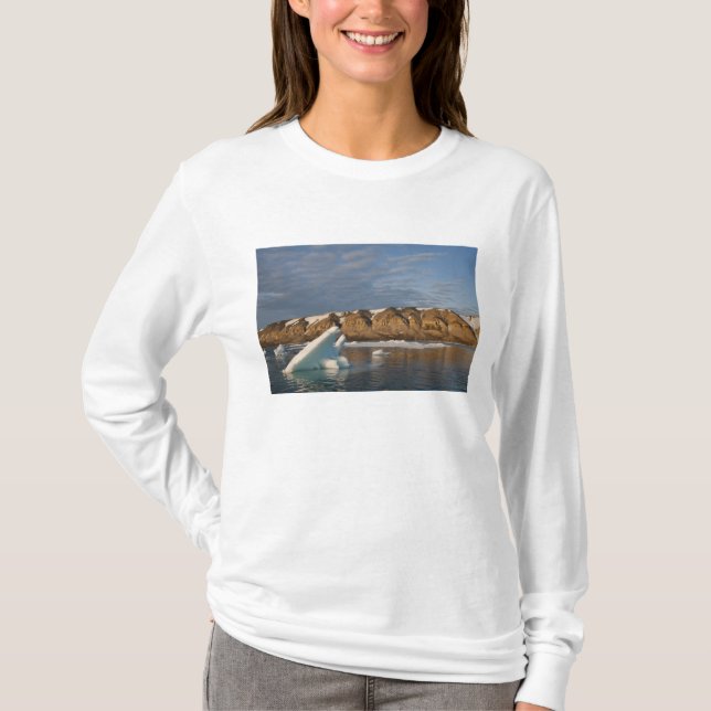 Camiseta Noruega, Svalbard, Isla Spitsbergen, Atardecer (Anverso)