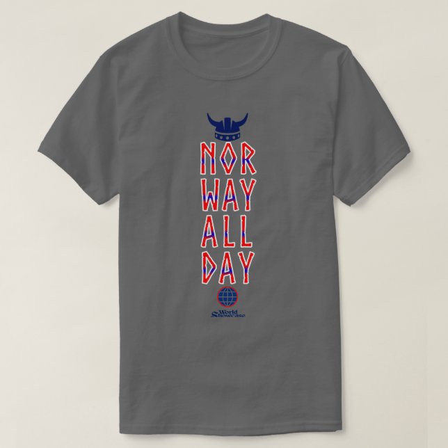 Camiseta Noruega todo el día (Diseño del anverso)