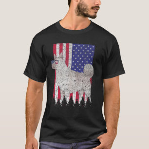 Camiseta Noruego Elkhound Patriotic Dog Estados Unidos Orgu
