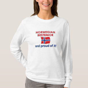 Camiseta Noruego orgulloso Bestemor (abuela)