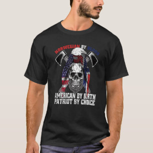 Camiseta Noruego Por Estadounidense De Sangre Por Nacimient