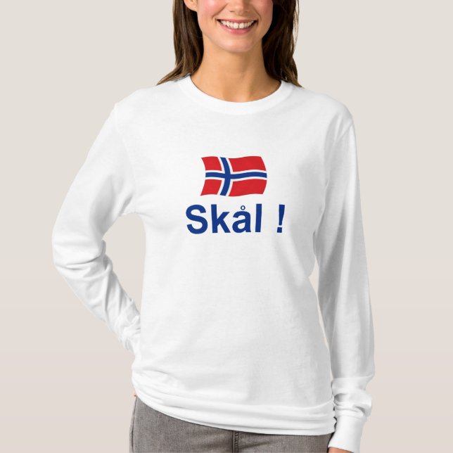 Camiseta ¡Noruego Skal! (Alegrías) (Anverso)