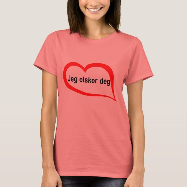 Camiseta Noruego te amo (Anverso)