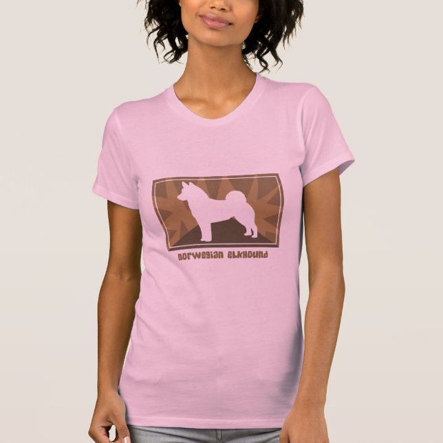 Camiseta Noruego terroso Elkhound (Anverso)