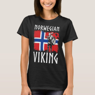 Camiseta Noruego Viking Noruega Viking Warrier con hacha