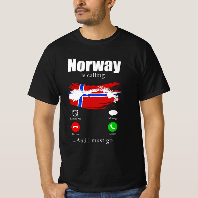Camiseta Norway is calling (Anverso)