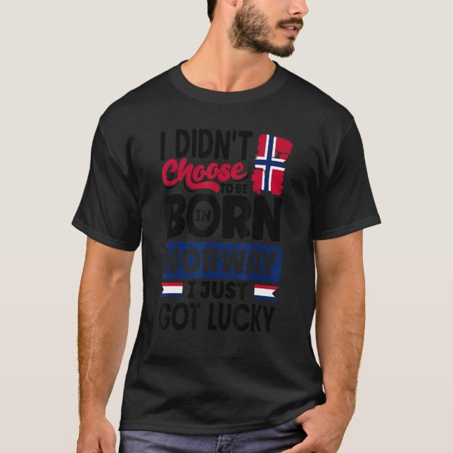 Camiseta Norway Norwegian Norway Flag I Just Got Lucky (Anverso)