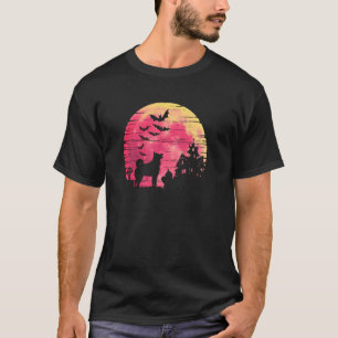 Camiseta Norwegian Elkhound Espeluznante & Casa Embrujada H