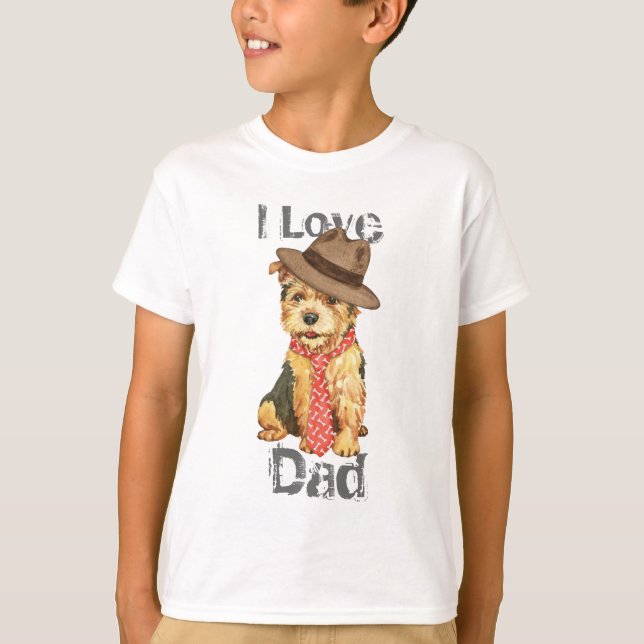 Camiseta Norwich Terrier Dad (Anverso)