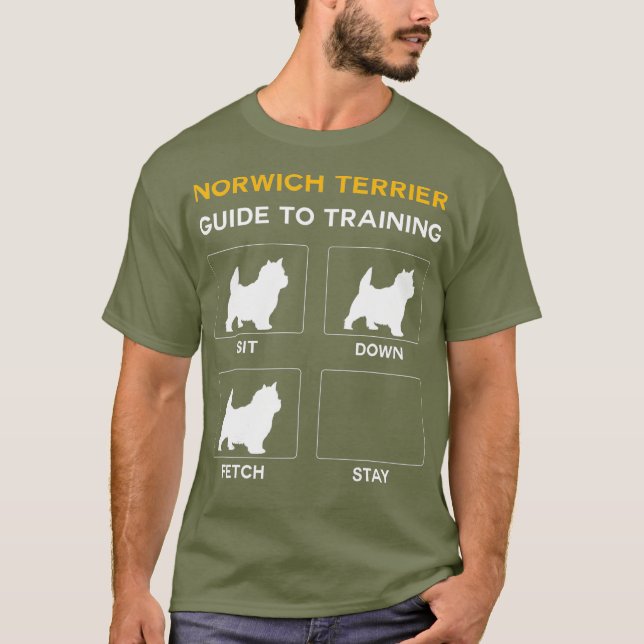 Camiseta Norwich Terrier Guía Para Entrenar La Obediencia D (Anverso)