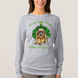Camiseta Norwich Terrier Navidades Merry