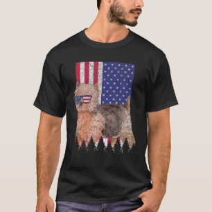 Camiseta Norwich Terrier Perro Patriótico Orgullo Estadouni