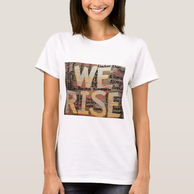 Camiseta Nos alzamos contra el fascismo y la tiranía (Anverso)